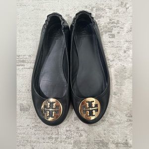 Minnie Travel Ballet Tory Burch Flats Black